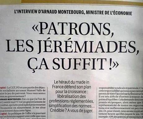 montebourg - les jeremiades ça suffit