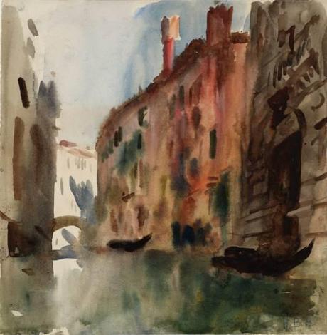 Side Canal, Venice null by Hercules Brabazon Brabazon 1821-1906