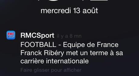 La cadeau de Franck Ribery au football français