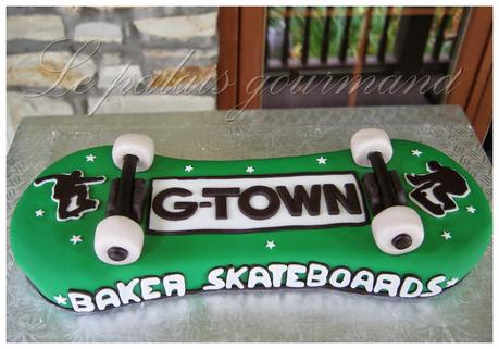 Gâteau skateboard