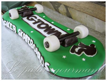 Gâteau skateboard