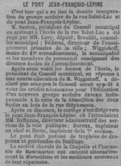 Les ponts de la Goutte d'Or : 1. le pont Jean-François Lépine