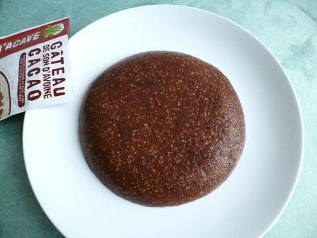 gâteau hyperprotéiné au son d'avoine et au chocolat noir avec poudre de sirop d'agave (sans sucre ni oeufs ni beurre) P1150616