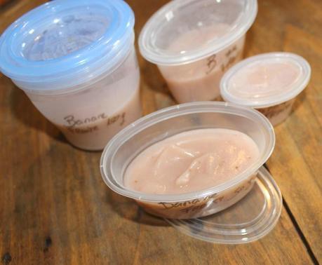 Petits pots maison pour bébé Petit pot banane fraises