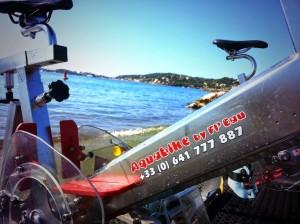 Aquabike en mer sur la Côte d’Azur