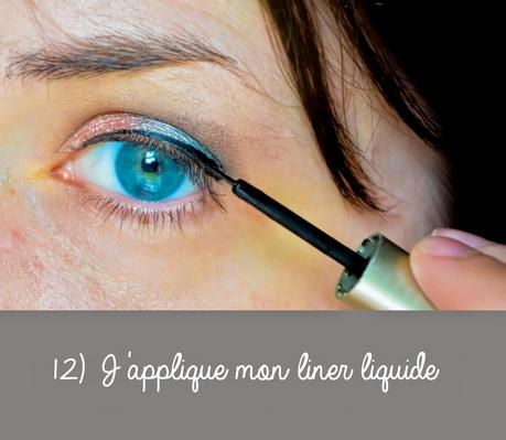 [Tuto photos] Idée maquillage avec un rouge à lèvre orangé irisé