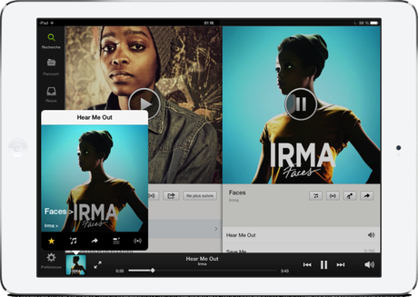 Spotify iPad-Irma