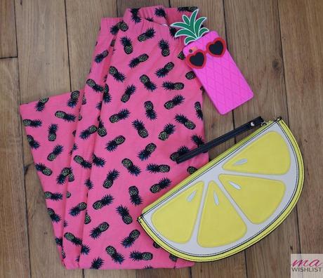 pineapple leggings lemon clutch pienapple iphone case