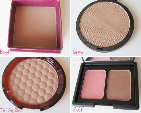 Le match des bronzers : Sephora, Benefit, ELF et The Body Shop