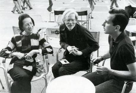 Diana Vreeland, Andy Warhol et Fred Hughes, Piazza San Marco