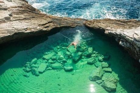 La piscine naturelle de Thassos, en Grèce