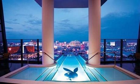 Piscine de Hugh Hefner (Playboy) Sky Villa au Palms Hotel de Las Vegas