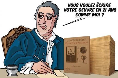 Diderot 21 ans pour écrire l'encyclopédie