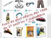 Frais port offerts 100€ août septembre