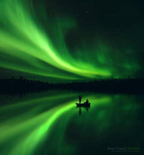 Northern Lights Fishing by Peter From