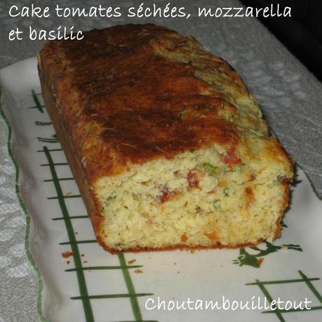 cake tomate, mozza, basilic