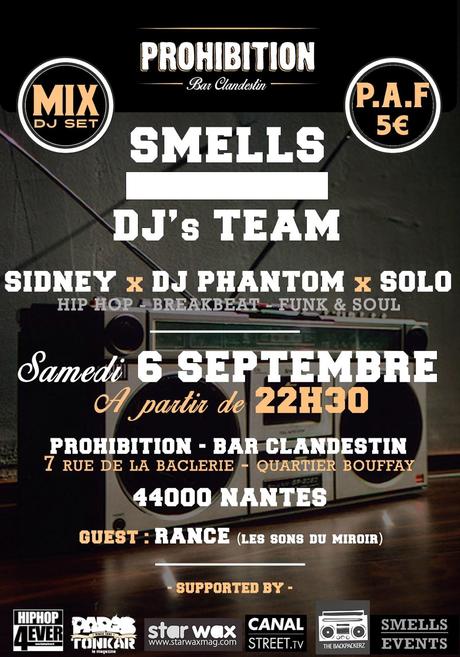 SMELLS DJ’s PARTY : PROHIBITION - BAR CLANDESTIN