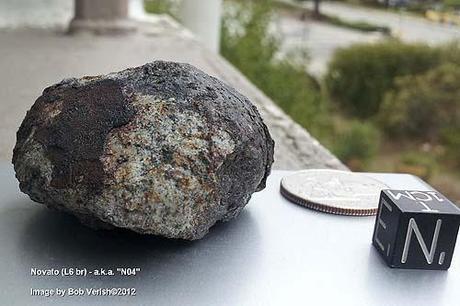 fragment de la météorite de Novato