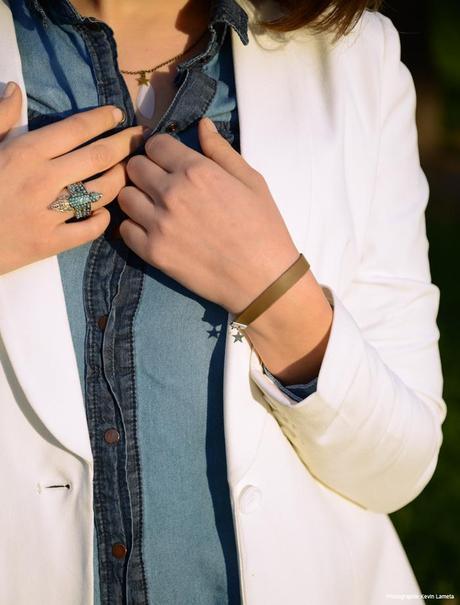 White and denim