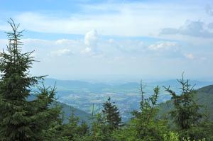 Vue du Mont Rhadhost, Moravie, République Tchèque