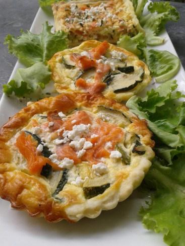 tartelette truite courgettes