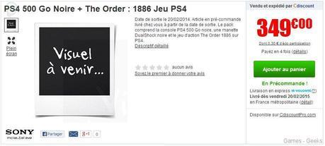 bundle ps4 the order Bons Plans pour PS4 et Xbox One  Xbox One ps4 bon plan 