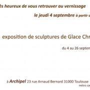 Exposition de sculptures de Christian Glace à l’association Archipel