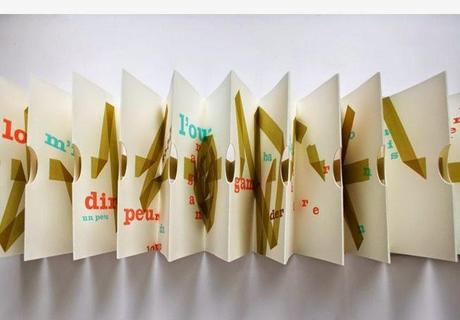 Livre accordéons et autres reliures de David Cauwe