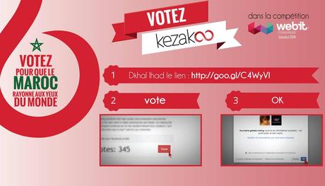 Allions nous à Kezakoo ! Votez pour le MAROC .