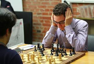 L'Italien Fabiano Caruana abattu hier Hikaru Nakamura lors de la ronde 5 © Chessbase