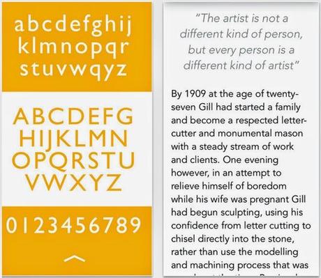 Typendium, une app sur l'histoire des typos