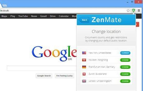 zenmate chrome Top 5 extensions Google Chrome pour surfer en mode anonyme