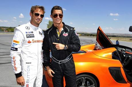 Ronaldo s’éclate avec Button à bord d’une McLaren