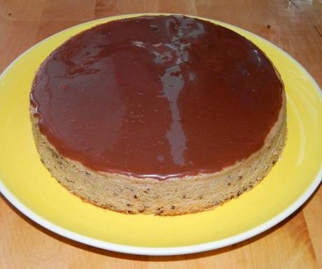 Gâteau semoule vanille chocolat (avec glaçage)