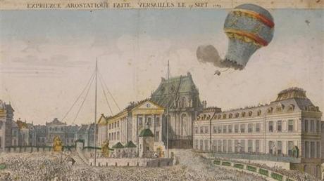 Premier vol en montgolfière en 1783.
