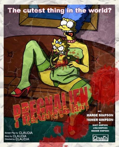Affiches de films Simpsonisés