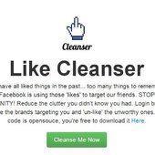 Faites le tri dans vos vieux Likes Facebook avec Cleanser