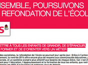 Tract Ensemble poursuivons refondation l'école