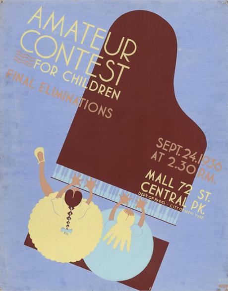SĂŠrigraphie crĂŠĂŠe par Estelle Levine en 1936 - WPA posters