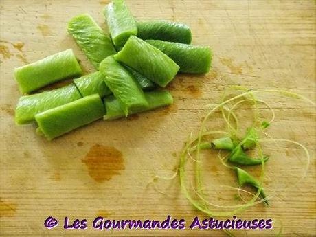 Haricots verts originaux et pommes de terre