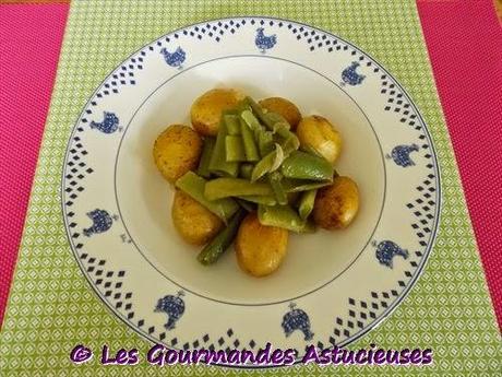 Haricots verts originaux et pommes de terre