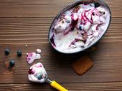 Frozen Yogurt façon cheesecake spéculoos-myrtilles