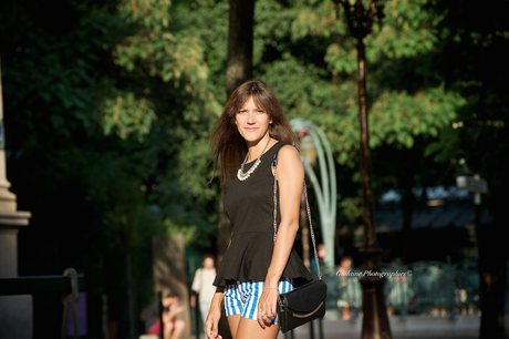 Tenue short rayé 1