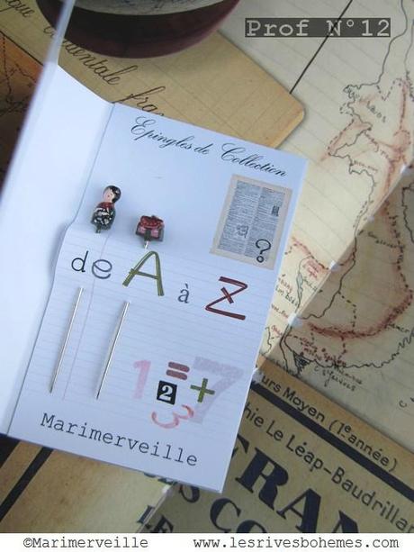 Marimerveille épingles petites profs N°12