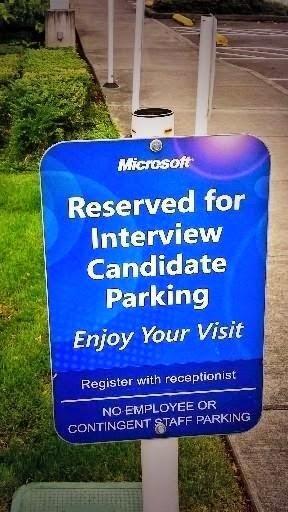 Entretien de recrutement : des places de parking réservées aux candidats chez Microsoft
