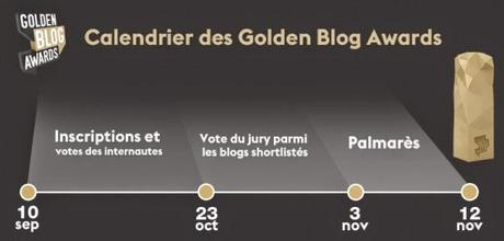 Je tente ma chance aux Golden Blog Awards