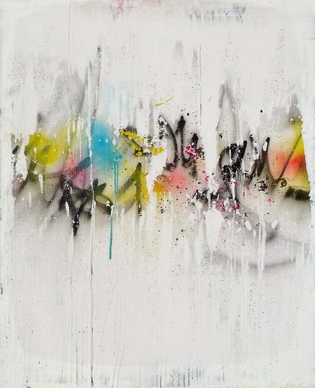 TAGS & ABSTRACT ON WHITE. 65x81CM
