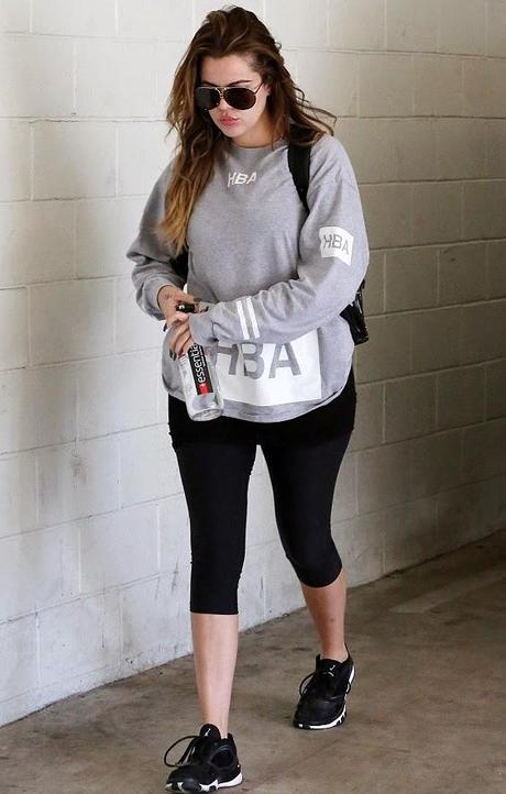 Khloe Kardashian arrive à son gym à Los Angeles  - 12.09.2014