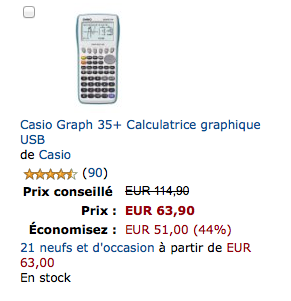 Offre rentrée des classes : Achetez une calculatrice sans vous ruiner sur Amazon
