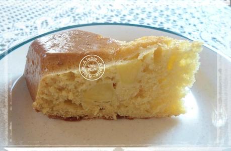 gâteau au flamby et aux pommes 2